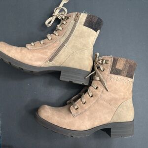 Earth Tan and Brown Combat Boots